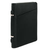 Angled View Of The Black Leather Document Case