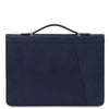 Handle View Of The Dark BlueLeather Document Case
