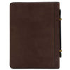Rear View Of The Dark Brown Leather Document Case