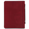 Rear View Of The Red Leather Document Case