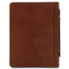 Rear View Of The Natural Leather Document Case With Handle