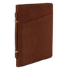 Angled View Of The Natural Leather Document Case With Handle