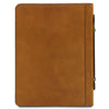 Rear View Of The Natural Leather Document Case With Handle