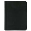 Front View Of The Black Leather Document Case With Ring Binder