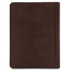 Rear View Of The Dark Brown Leather Document Case With Ring Binder
