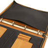 Internal Pocket View Of The Natural Leather Document Case With Ring Binder