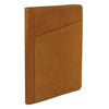 Angled View Of The Natural Leather Document Case With Ring Binder
