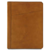Front View Of The Natural Leather Document Case With Ring Binder