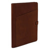 Angled View Of The Brown Leather Document Holder