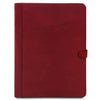 Front View Of The Red Leather Document Holder