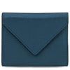 Front View Of The Denim Womens Leather Wallet That Forms The Set Of Leather Handbag And Wallet Set
