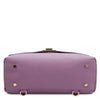 Underneath View Of The Lilac Leather Handbag Backpack Convertible