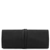 Rear View Of The Black Leather Jewellery Roll