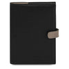Front View Of The Black Leather Planner - Weekly Diary
