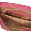 Internal Zip Pocket View Of The Pink Shopper Bag