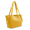 Angled View Of The Yellow Shopper Bag