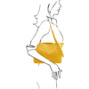 Woman Posing With The Yellow Shopper Bag