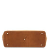 Underneath View Of The Natural Leather Shopping Tote Bag