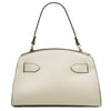 Rear View Of The Beige Leather Tote Bag