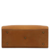 Underneath View Of The Natural Leather Tote Handbag