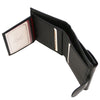 Features View Of The Black Leather Womens Wallet