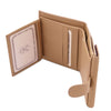 Features View Of The Champagne Leather Womens Wallet