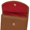 Coin Pocket View Of The Cognac Leather Womens Wallet