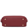 Underneath View Of The Bordeaux Leather Handbag