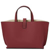 Rear View Of The Bordeaux Leather Handbag