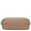 Underneath View Of The Caramel Leather Handbag