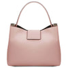 Rear View Of The Nude Leather Handbag For Women