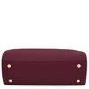 Underneath View Of The Bordeaux Leather Tote