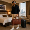 Lisbona Leather Travel Duffle Bag Large