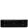 Luxury Leather Shoulder Bag with gold studs, black leather finish, and sleek design.