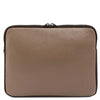 Luxury Soft Leather Tablet Case in pebbled leather with a semi-rigid structure, perfect for tablet protection.
