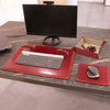 Desk Display View Of The Red Luxury Leather Desk Set