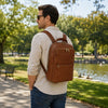 Man In A Park With The Natural Large Backpack