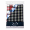 Men's Quality 10 Pack Handkerchiefs - Green, Blue Red