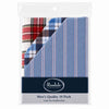 Men's Quality 10 Pack Handkerchiefs - Blue Red