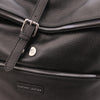 Magnetic Closure View Of The Black Mens Backpack