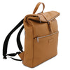Angled View Of The Caramel Mens Backpack