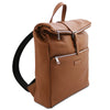 Angled View Of The Cognac Mens Backpack