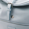 Magnetic Closure View Of The Light Blue Mens Backpack
