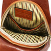 Internal Pocket Front Pocket And Magnetic Buttom Closure View Of The Honey Mens Leather Crossover Bag
