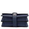 Mens Leather Wristlet Bag with two compartments and a sleek design.