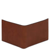 Mens Trifold Leather Wallet with elegant matte finish and compact design for organized storage.