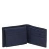 Mens Trifold Leather Wallet showcasing multiple card pockets and two bill compartments in a compact design.