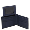 Mens Trifold Leather Wallet featuring multiple card pockets and a sleek design, ideal for everyday use.