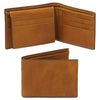 Mens Trifold Leather Wallet showcasing premium matte leather and multiple card slots for organized storage.