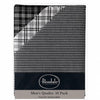 Front View Of the Black Mens 10 Pack Handkerchiefs